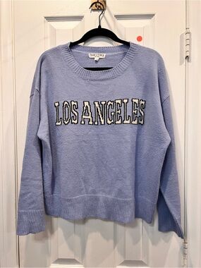 Sweet Envy Los Angeles Knit Graphic Sweater Size L